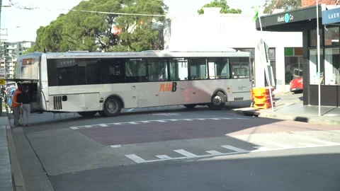 Broken down Bus in the middle of the Main Street 2 Stock Footage 197019717