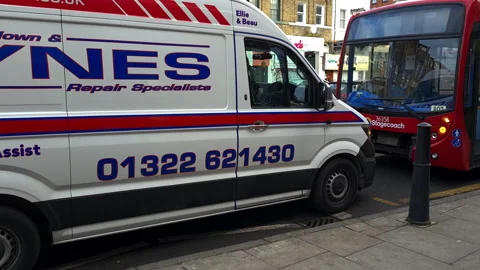 Broken down bus rescue. Stock Footage 231690703