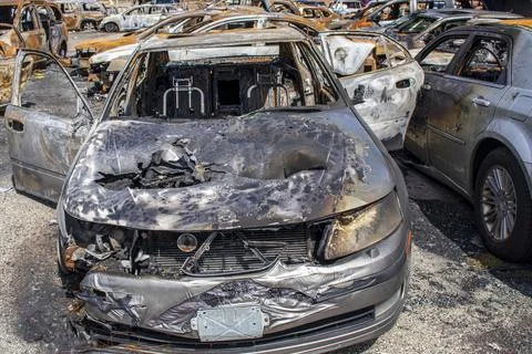 Broken down car Stock Photos