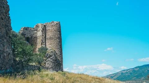 Broken down castle Stock Photos