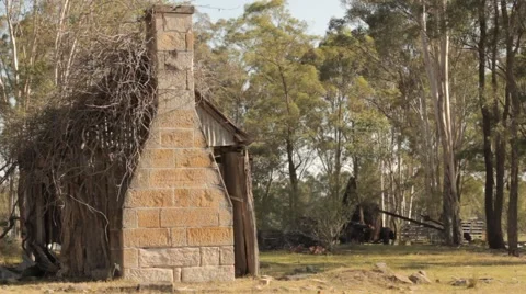 Broken down old building Stock Footage 52361284