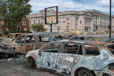 Broken down vehicle Stock-Fotos
