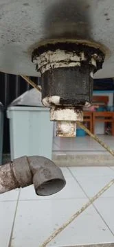 Broken drain Stock Photos