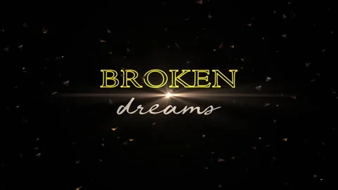 Broken Dreams Title Motion Background Stock Footage 146708391