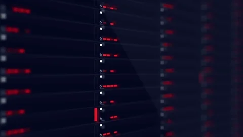 Broken Drobo Network Server lights blinking Stock Footage 70648686