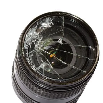  broken dslr camera lens Stock Photos