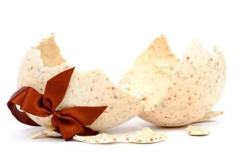 Broken easter egg Stock Photos