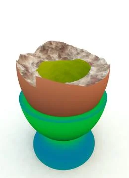 Broken Egg Stock Illustration