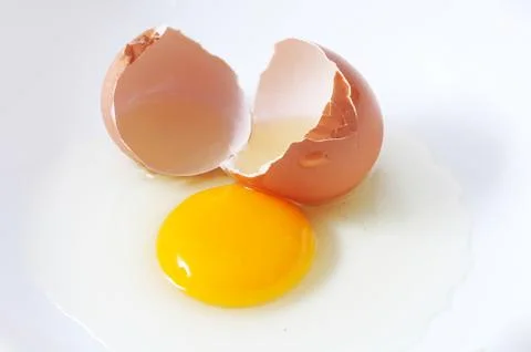 Broken egg Stock Photos