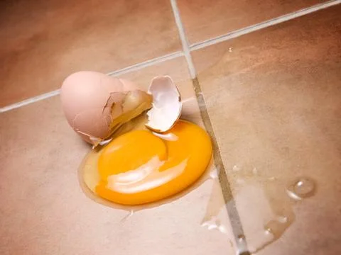 Broken egg Stock Photos