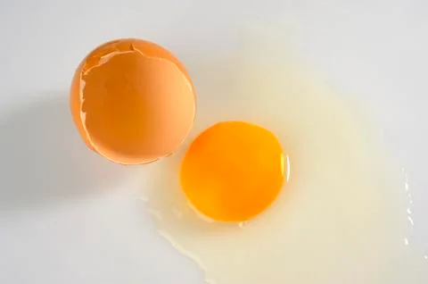 A broken egg Stock Photos