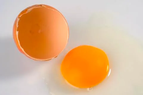 A broken egg Stock Photos