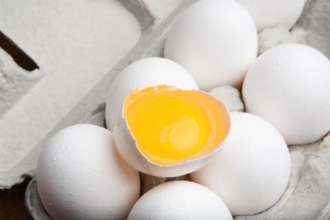 Broken egg Stock Photos