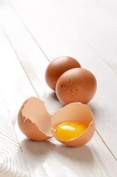Broken egg Stock Photos