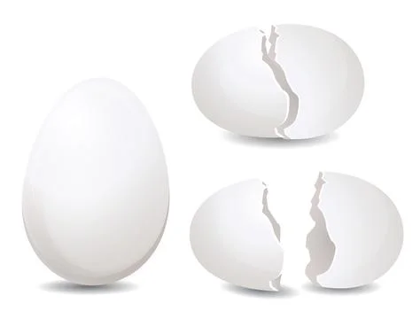 Broken Egg shell - Illustration Stock Illustration