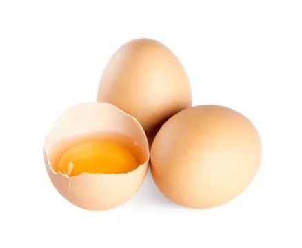 Broken eggs Stock Photos