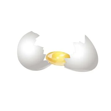 Broken eggshell icon cartoon vector. Easter egg Illustrazione stock