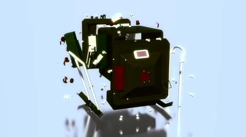 Broken electonic box Stock Footage 50637723