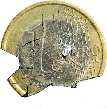 Broken euro Stock Photos