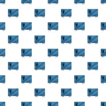 Broken flat screen tvs creating seamless pattern background イラスト素材
