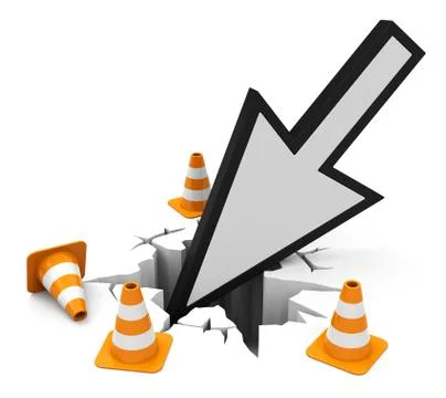 The broken floor Stock Illustration