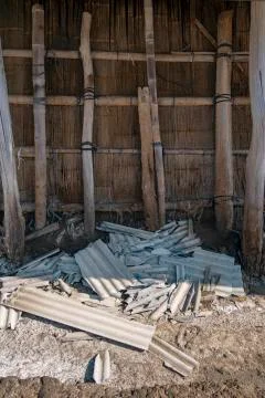 Broken floor tiles Stock Photos