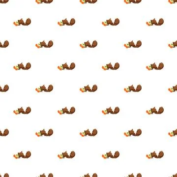 Broken flowerpot with plant and soil seamless pattern Stock Illustration
