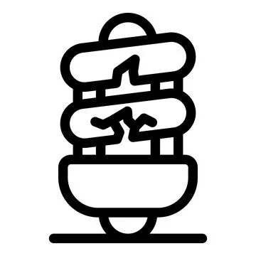 Broken fluorescent light bulb generating hazardous waste requiring proper d.. Stock Illustration