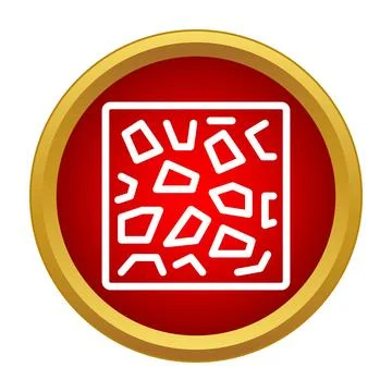 Broken fragments pattern creating abstract mosaic icon Stock Illustration