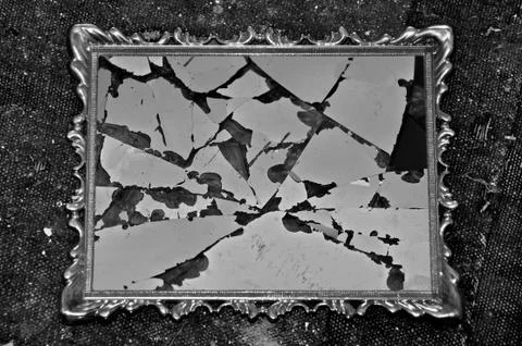 Broken frame Foto stock