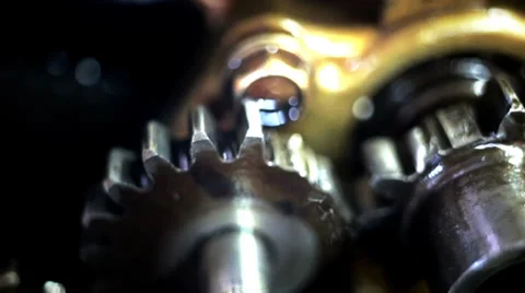 Broken gear teeth Stock-Footage 38196073