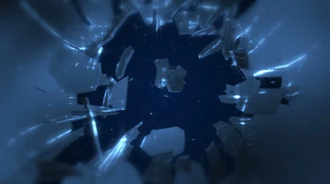 Broken glass 1 Stock Footage 33847541