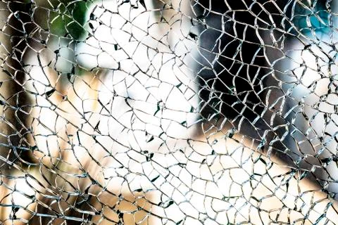 Broken glass for background pattern Stock Photos