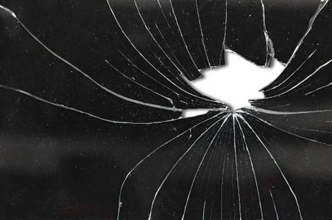 Broken glass background Stock Photos