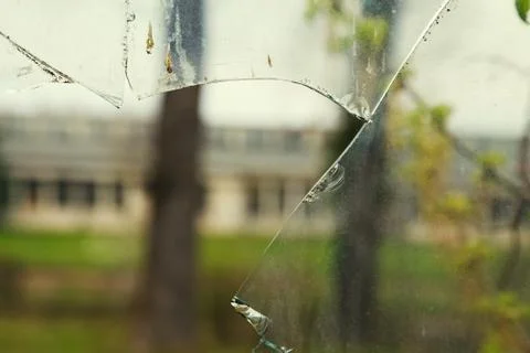 Broken glass background Foto stock