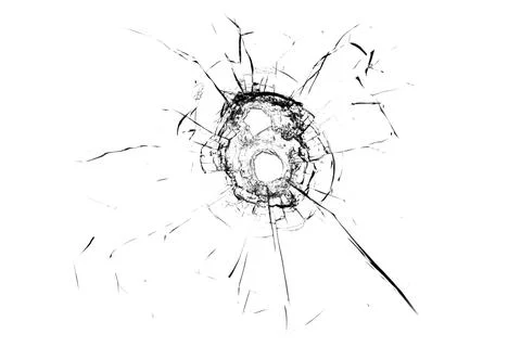 sketches of broken glass