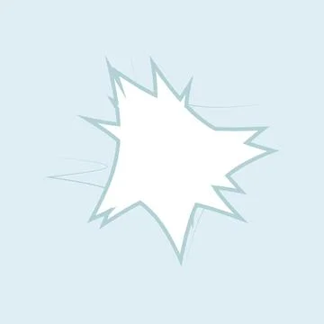 Broken glass crack vector isolated on clean background featuring shattered im Stock Illustration