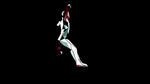 Broken Glass Dance Normal Stock Footage 340822478