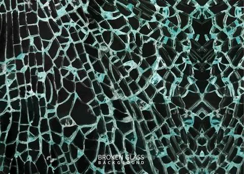 Broken glass effect background design Stock Illustration