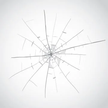 Broken glass Stock Illustration