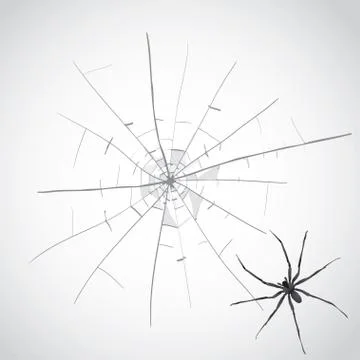Broken glass Stock Illustration