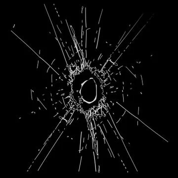 Broken glass Stock Illustration