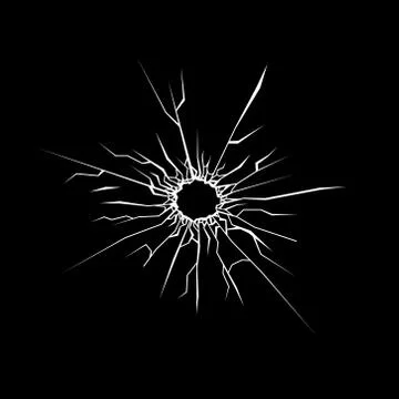 Broken Glass Ilustração Stock