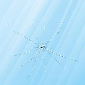 Broken glass Stock Illustration