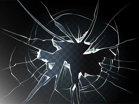 Broken glass. Stock Illustration