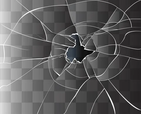 Broken glass. Stock Illustration