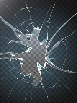 Broken glass. Stock Illustration