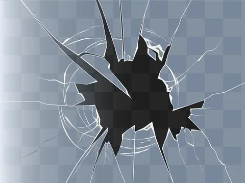 Broken glass. Stock Illustration