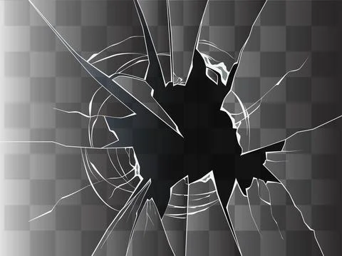 Broken glass. Stock Illustration