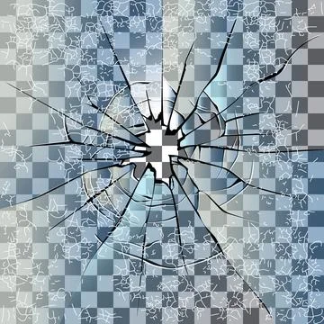 Broken glass. Stock Illustration